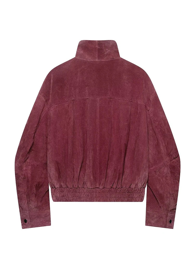 Dusty Pink Suede Jacket
