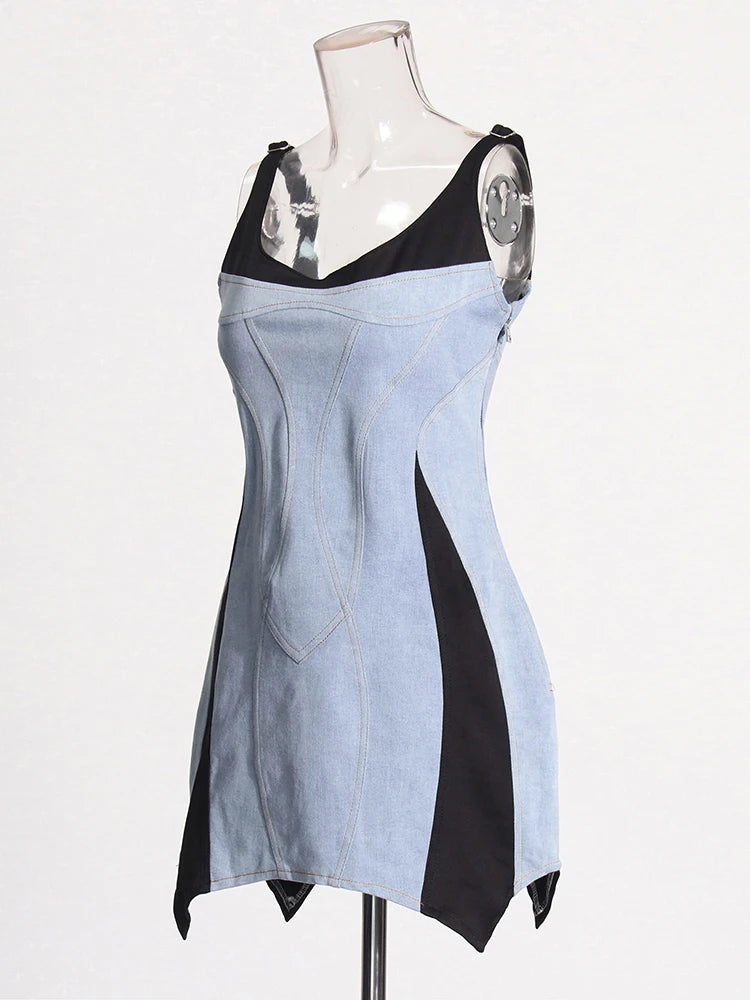 Patchwork Mini Dress