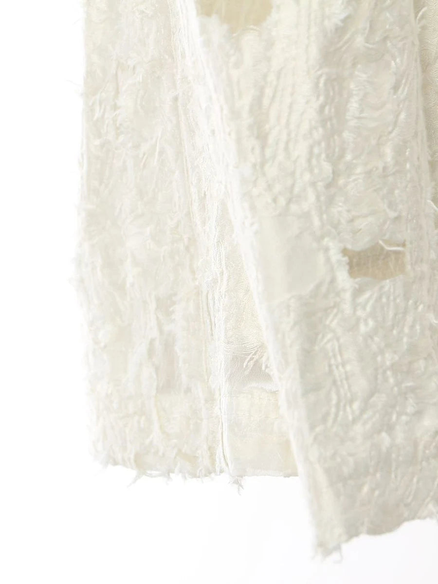 White Patchwork Jacket