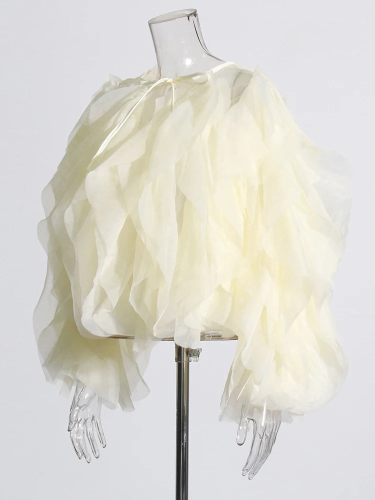 Chiffon Ruffle Blouse