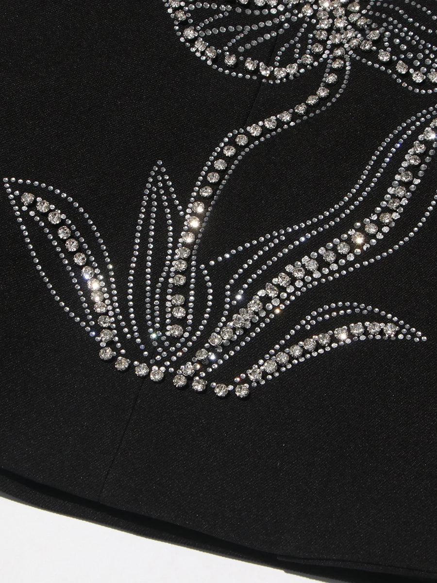 Rhinestone Bead Blazer