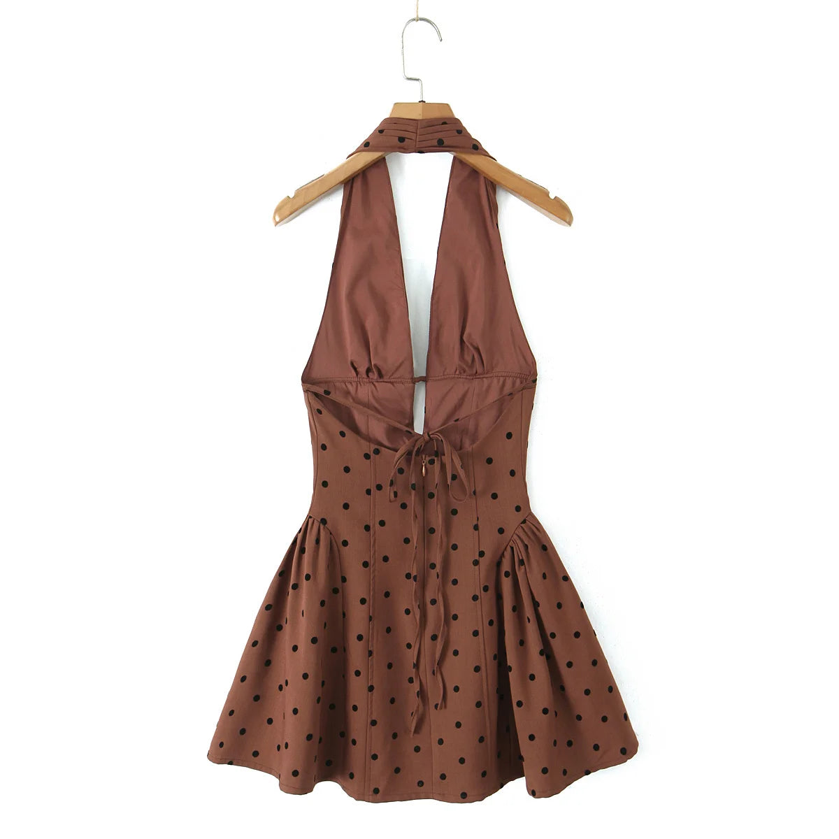 Polka Dot Halter Dress