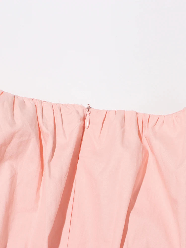Puff Sleeve Midi Dress