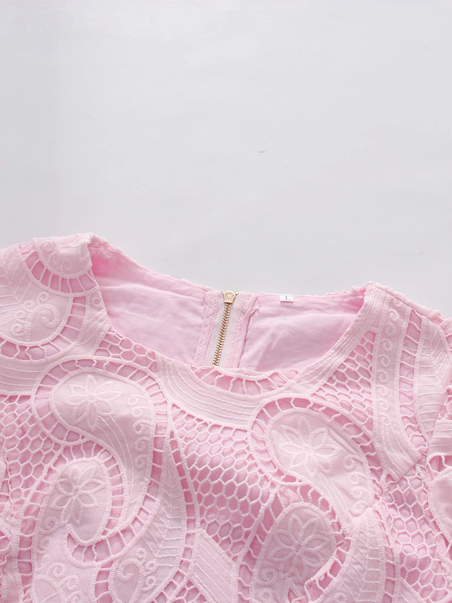 Embroidered Two Piece Set