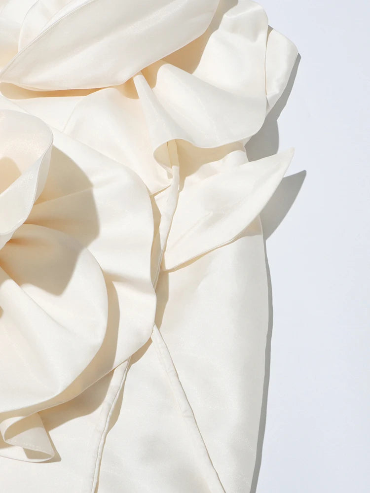 Appliques Strapless Dress
