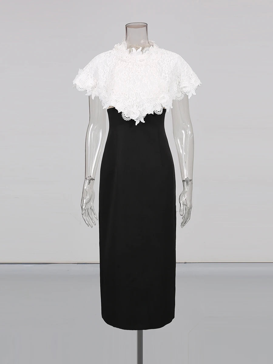 Two Piece Dress | Black and White Dress | Helsa Dress Dupe