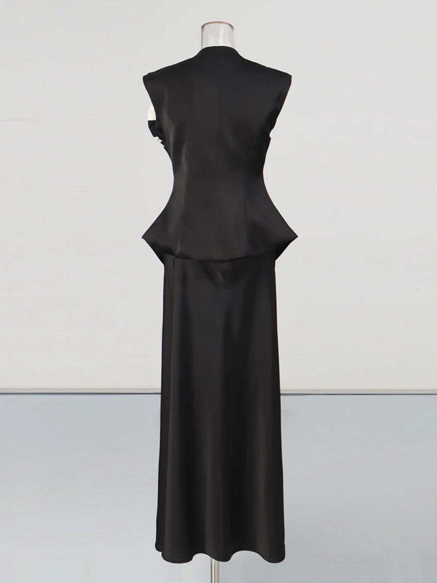 Vest and Skirt Set | Back