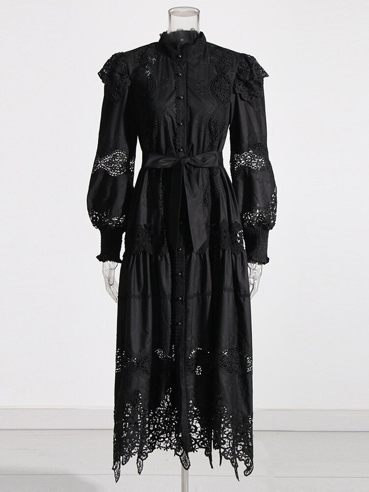 Embroidered Lace Dress | Chic Style | Zalia Atelier Small Embroidered Lace Dress | Chic Style | Zalia Atelier Small